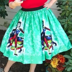 Pinup Girl Clothing Jenny Dancing Matador Skirt